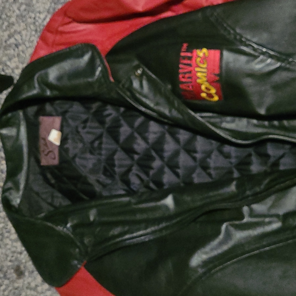 Leather spiderman jacket